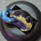 Amber Purple Dot Swirl Implosion Pendant w/ Accent Dots