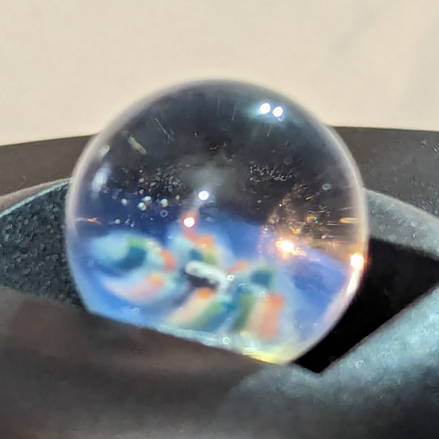 UV Backed Color Burst Marble featuring Brad B Yin Yang Millie