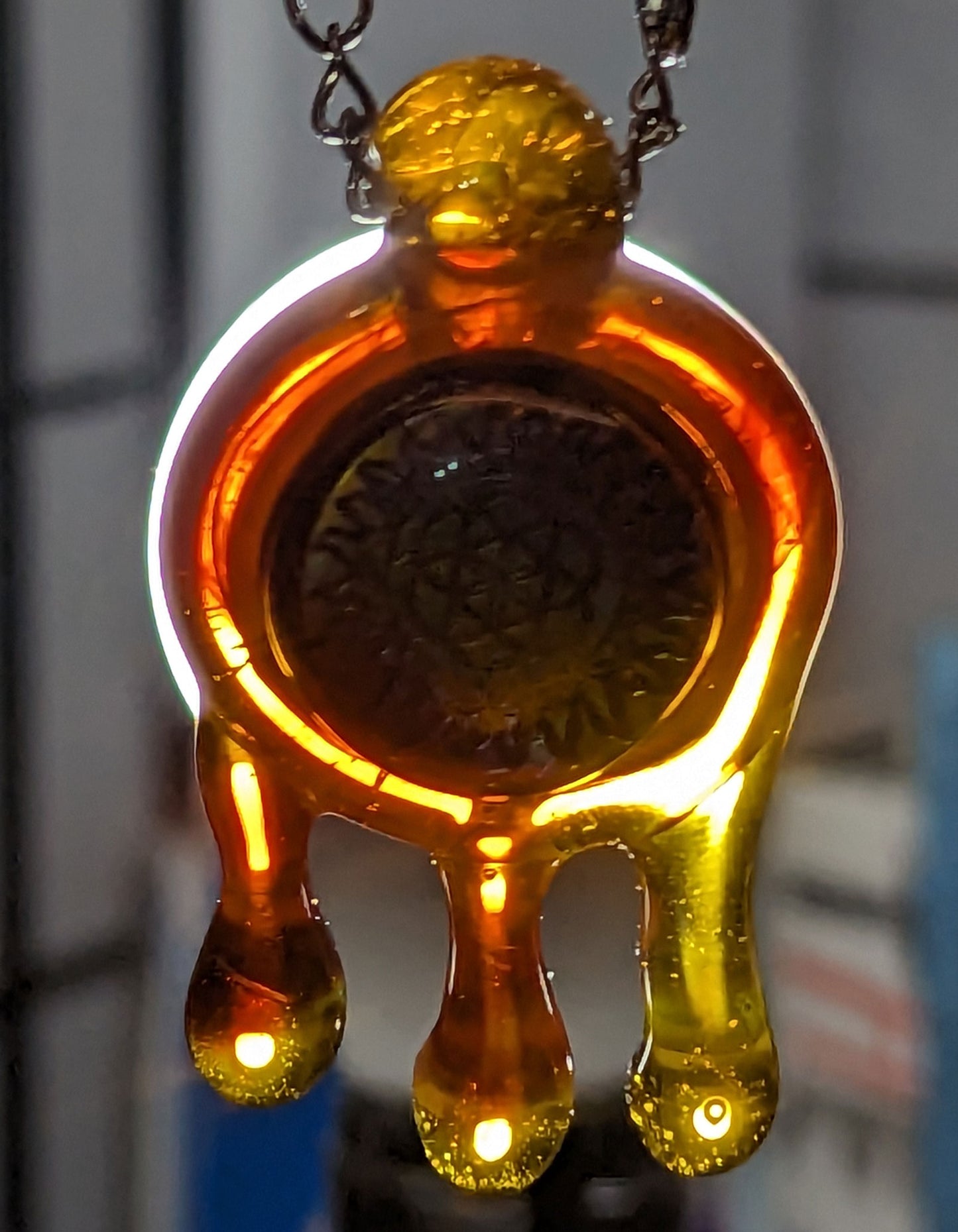 Geo Drippy Drop Pendy #01