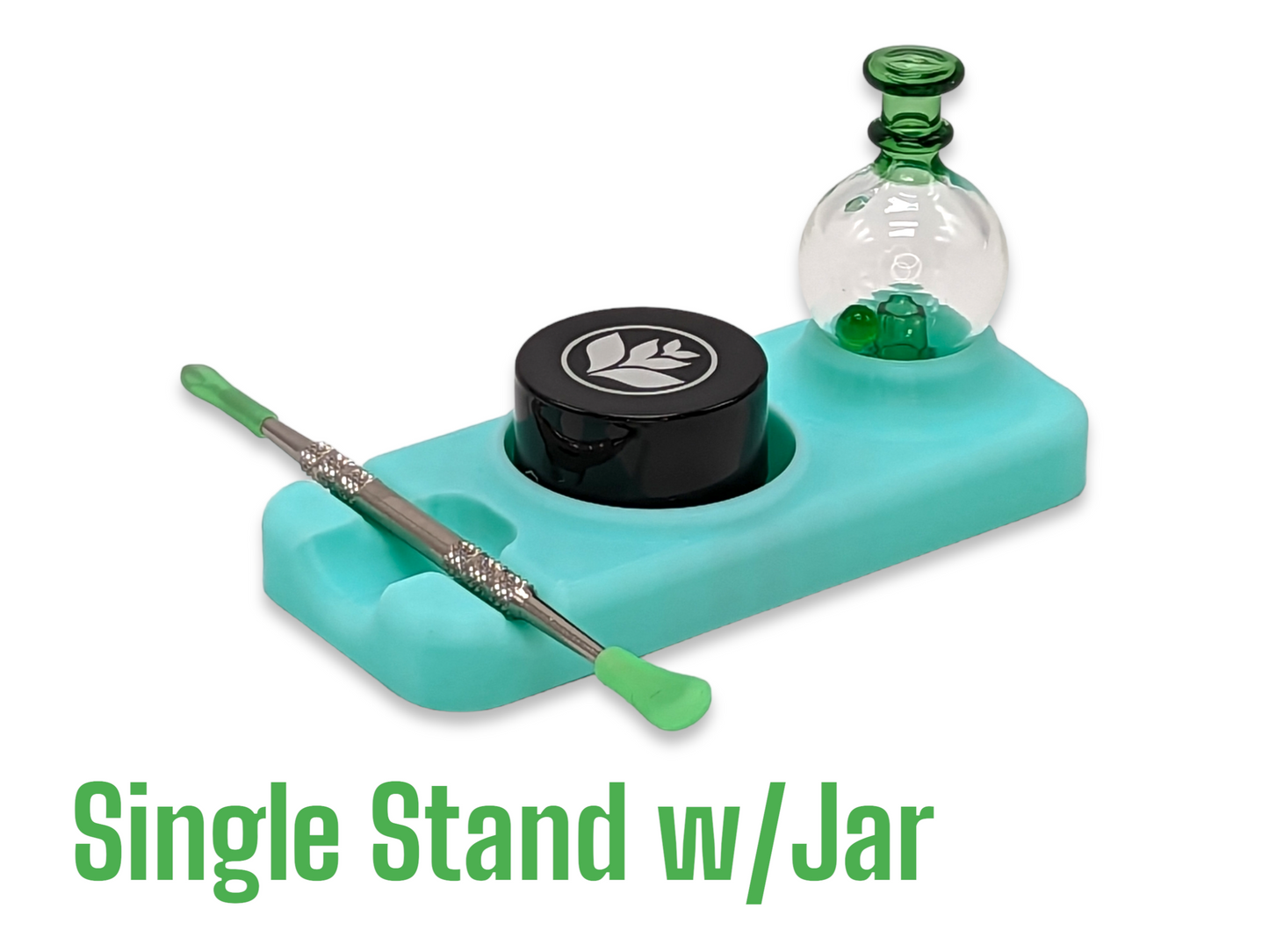 Dab Stand with Carb Cap, Tool and Jar/Pearl Holders