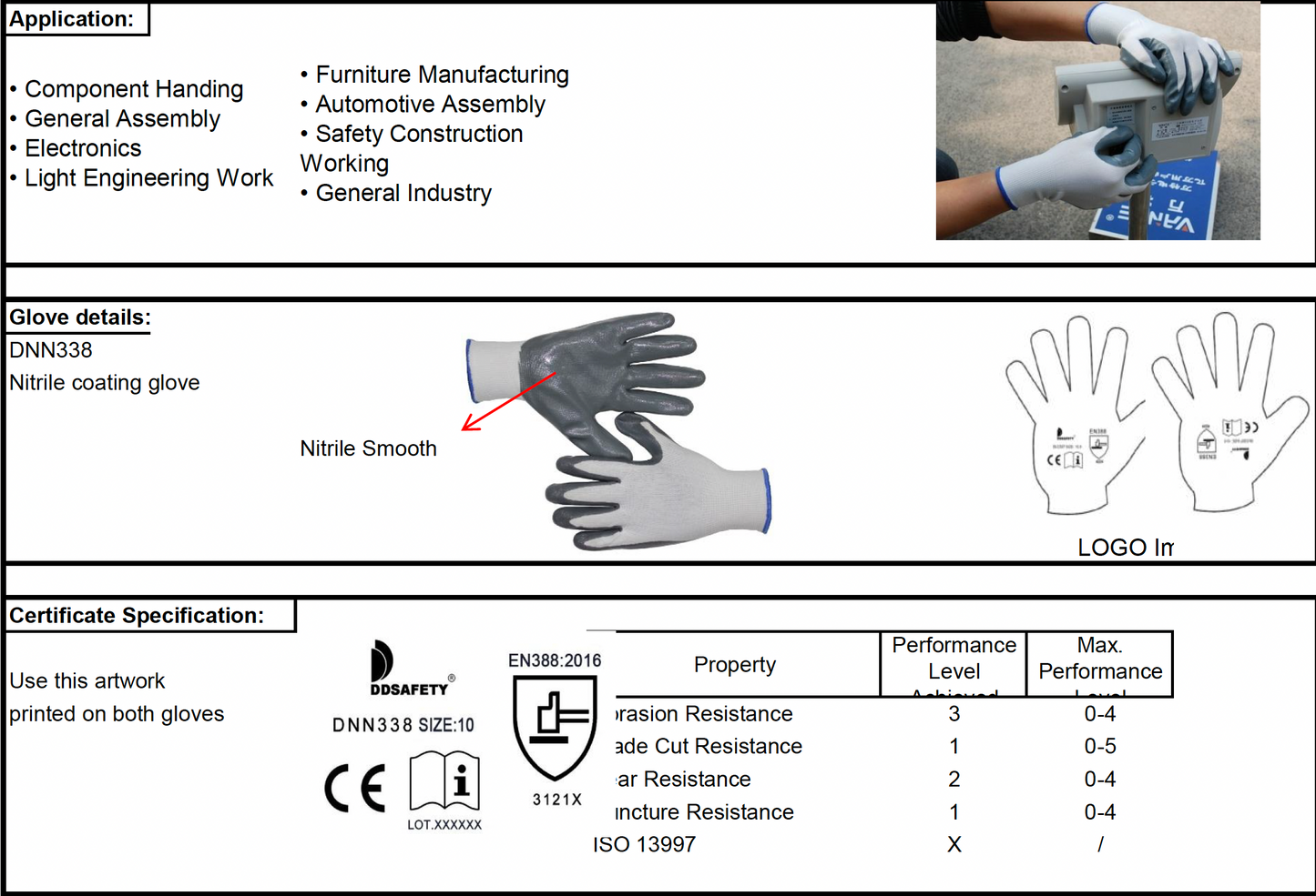 VB Dab Gloves