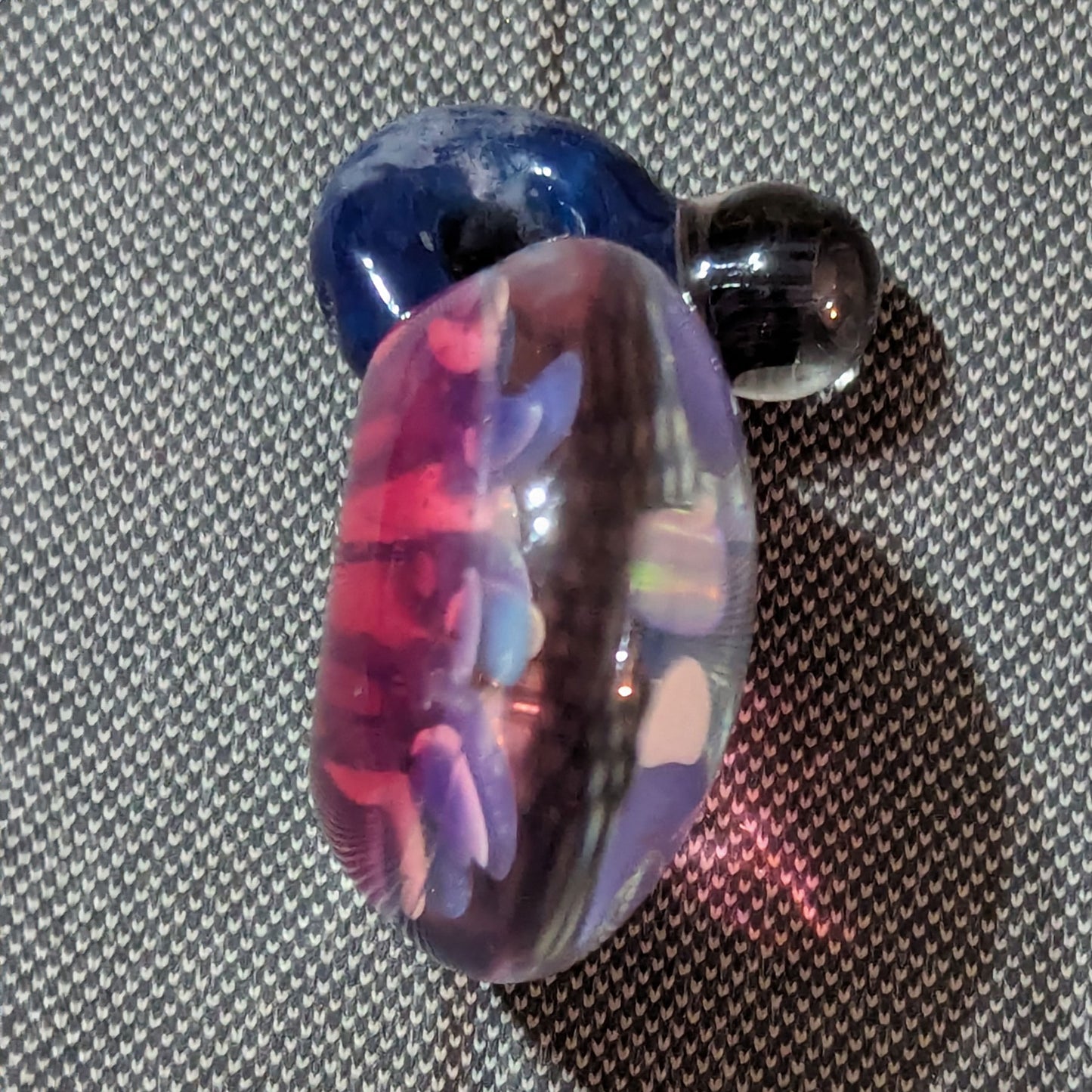 UV Backed Implosion Pendant w/ Millie in Bail