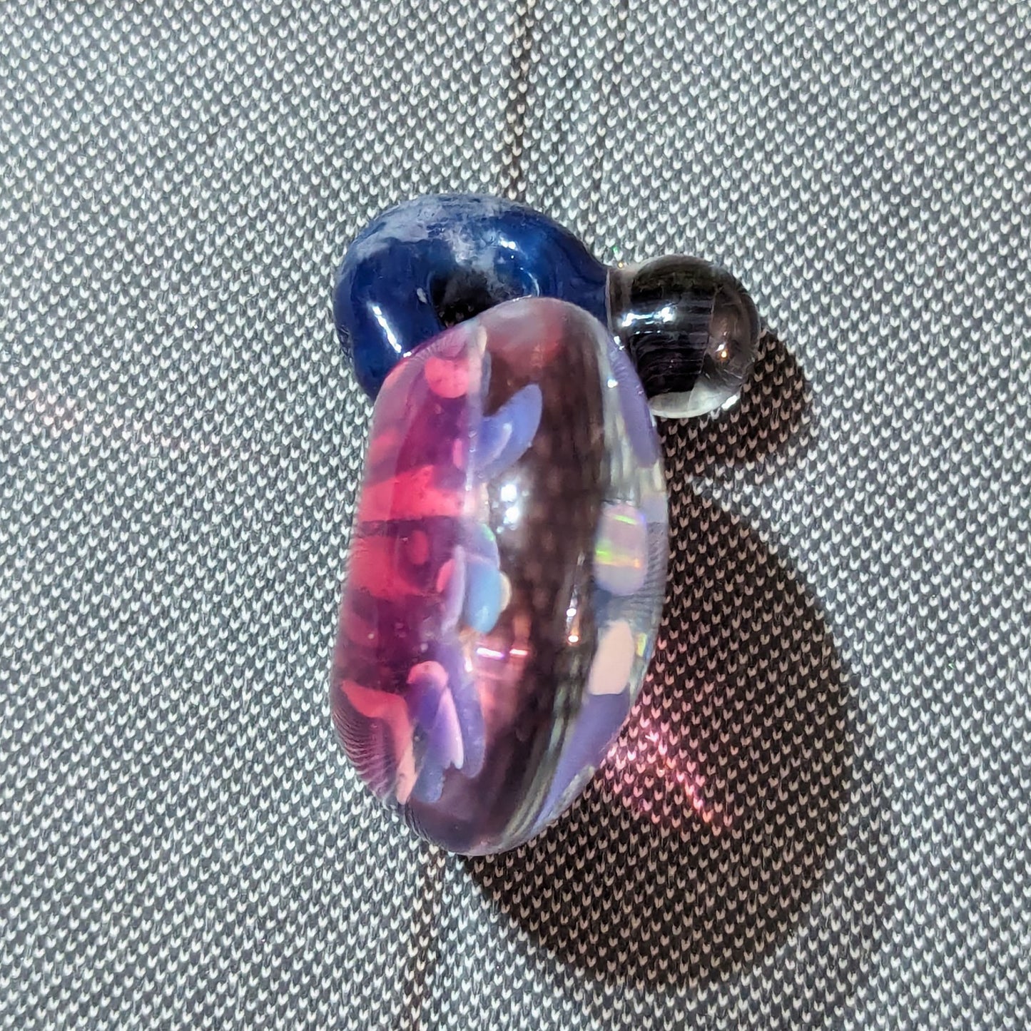 UV Backed Implosion Pendant w/ Millie in Bail