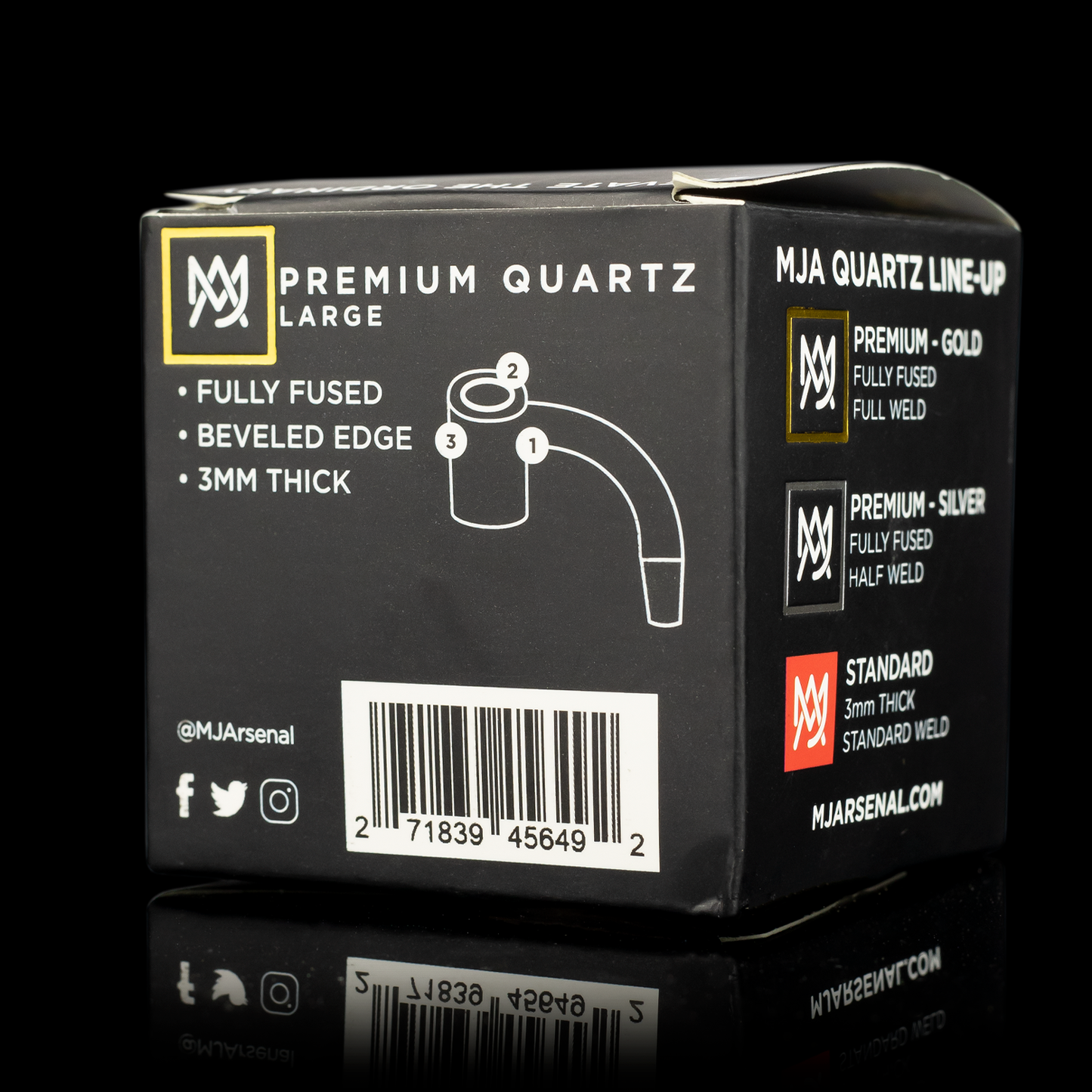 MJA Premium Full Weld Large Clear Banger