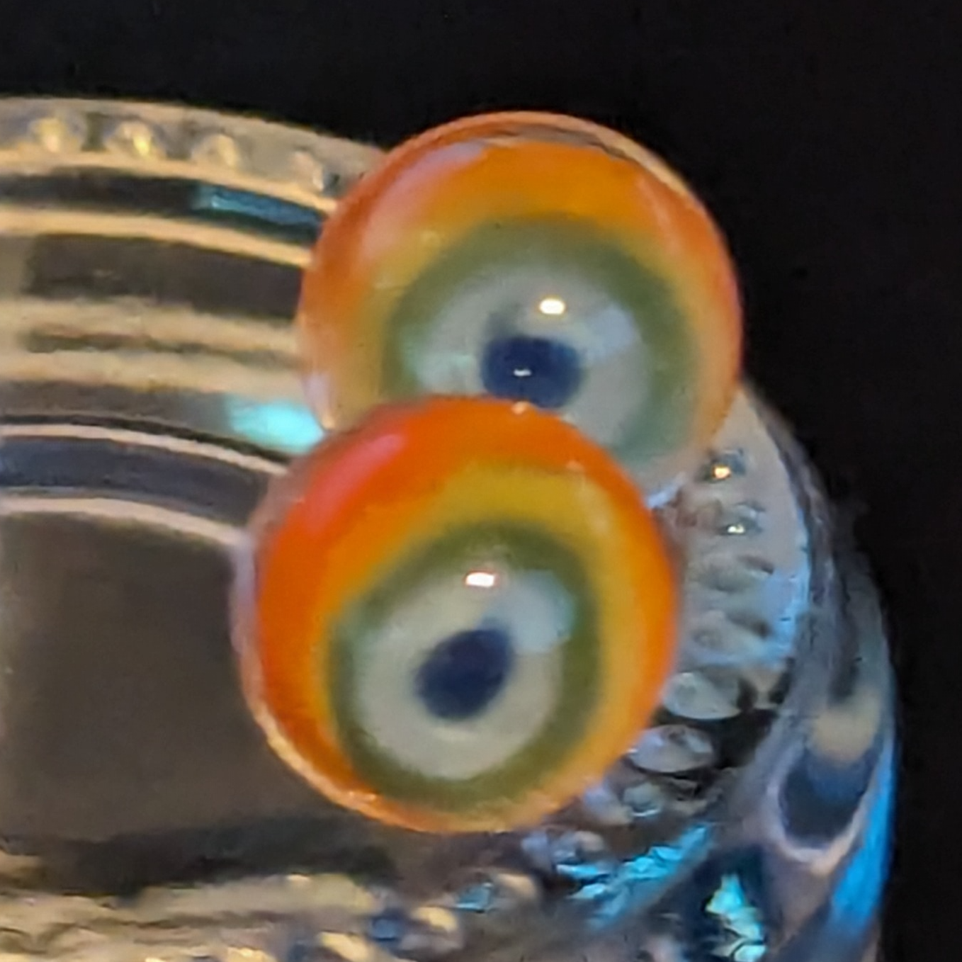 Terp Pearl Pair - Inverted Rainbow Eye