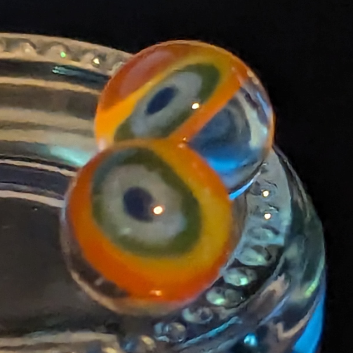 Terp Pearl Pair - Inverted Rainbow Eye