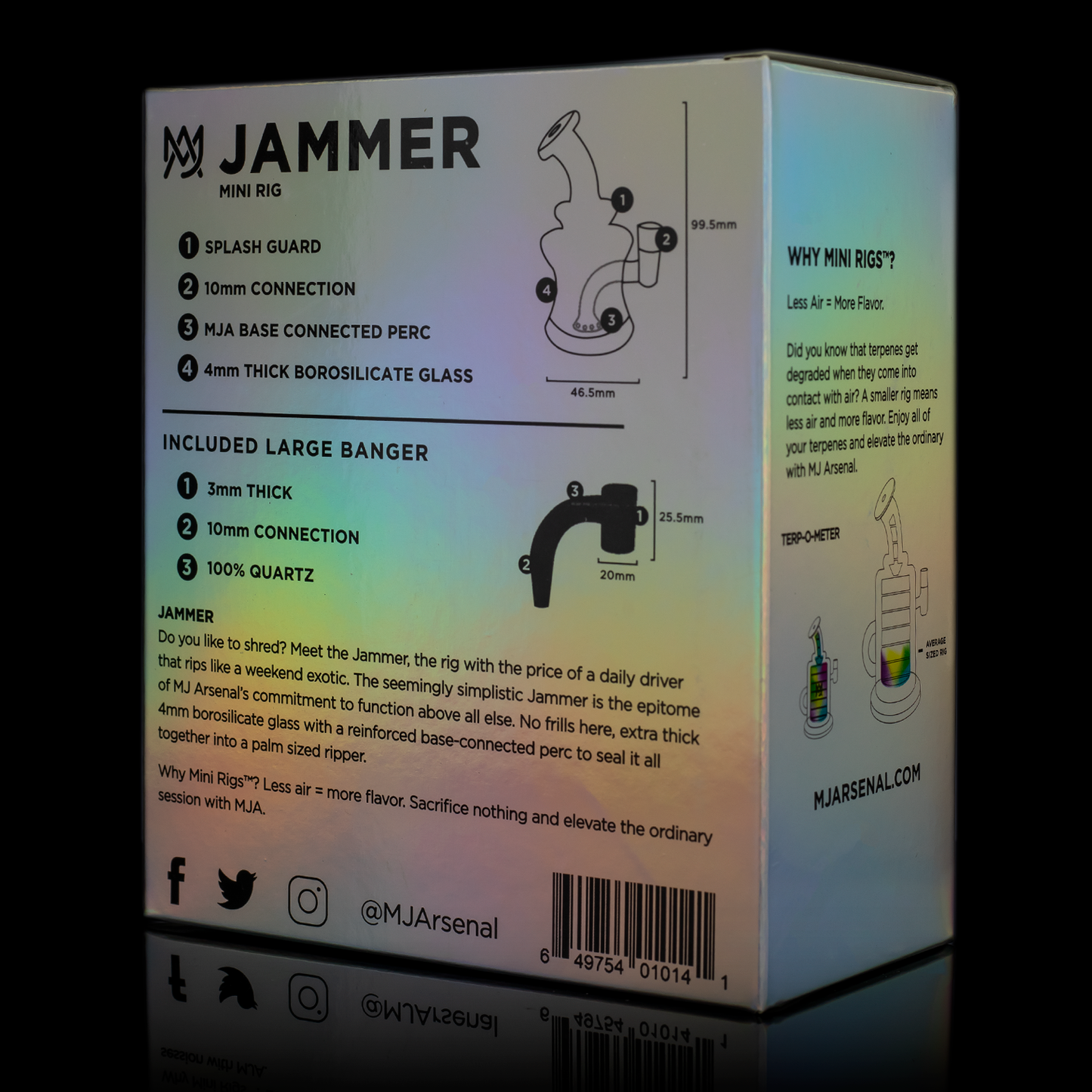 Jammer Iridescent Mini Rig - LE