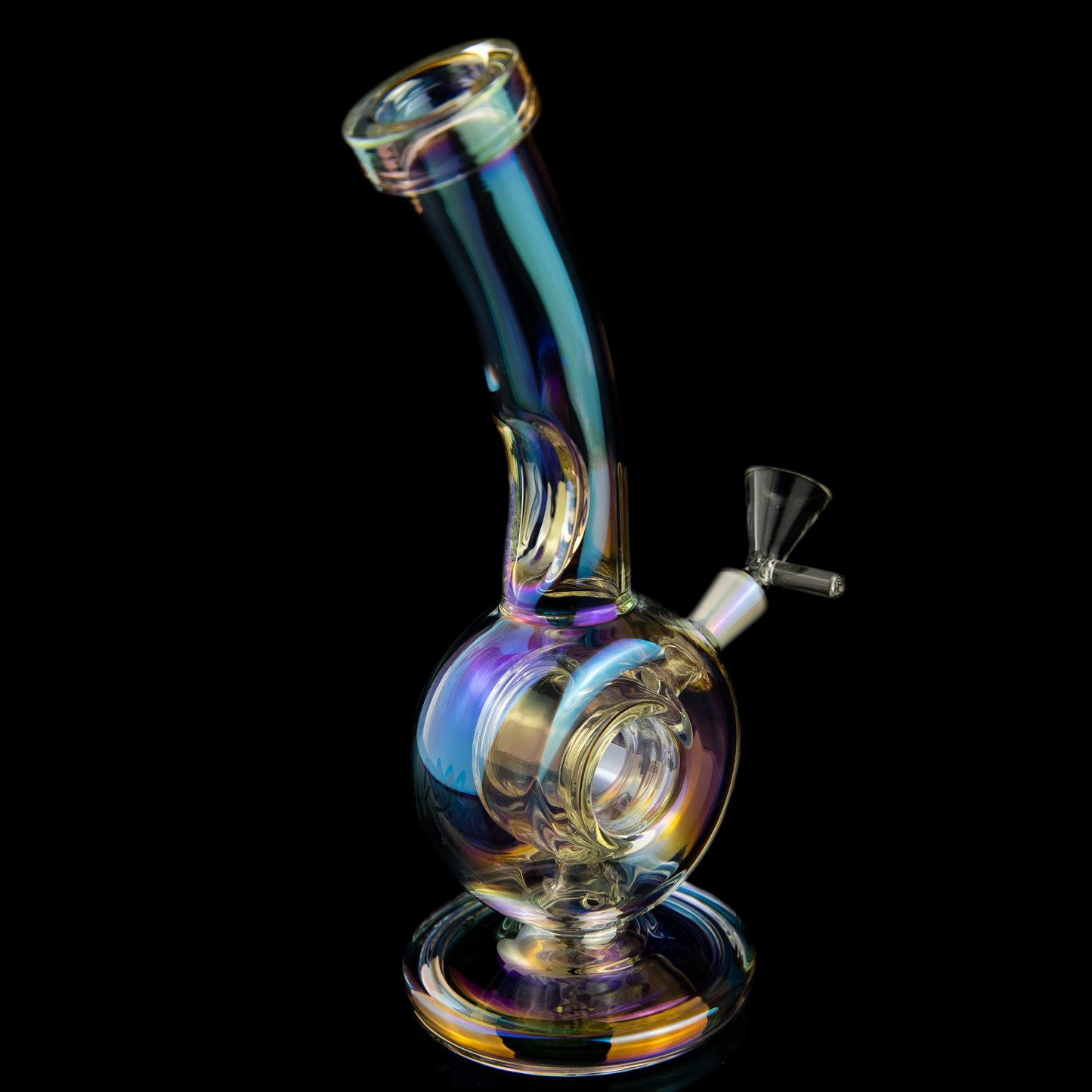 Saturn Mini Iridescent Water Pipe (Orbital Series) - LE