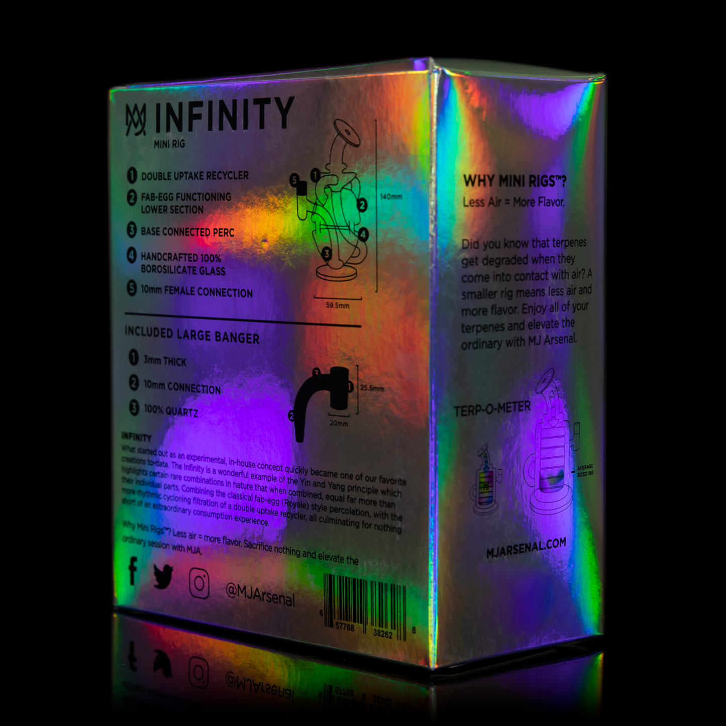 Infinity Iridescent Mini Rig - LE